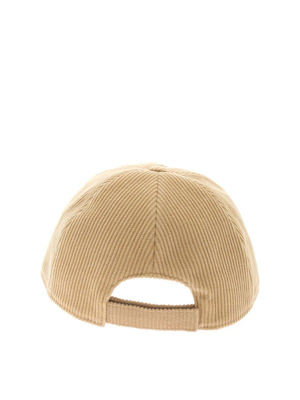 ELEVENTY: hats & caps online - Ribbed cap in beige