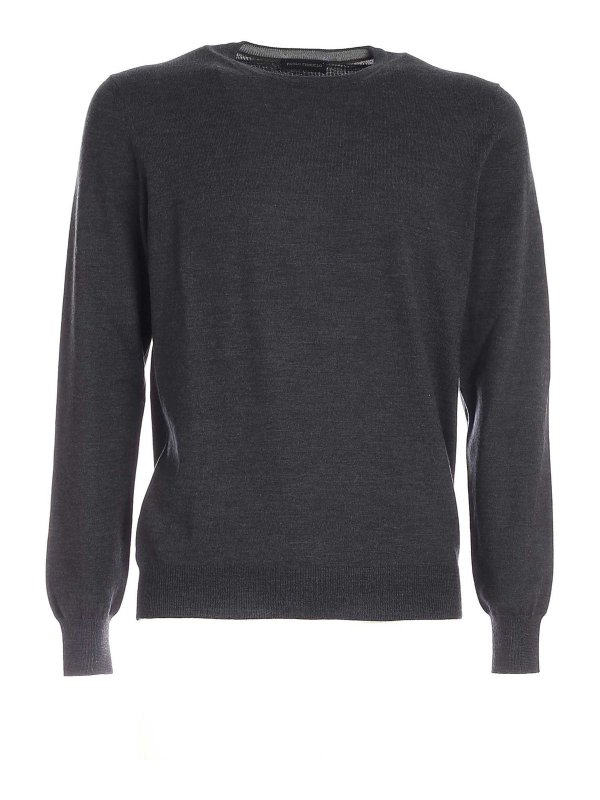 Paolo Fiorillo: crew necks - Crewneck sweater in dark grey
