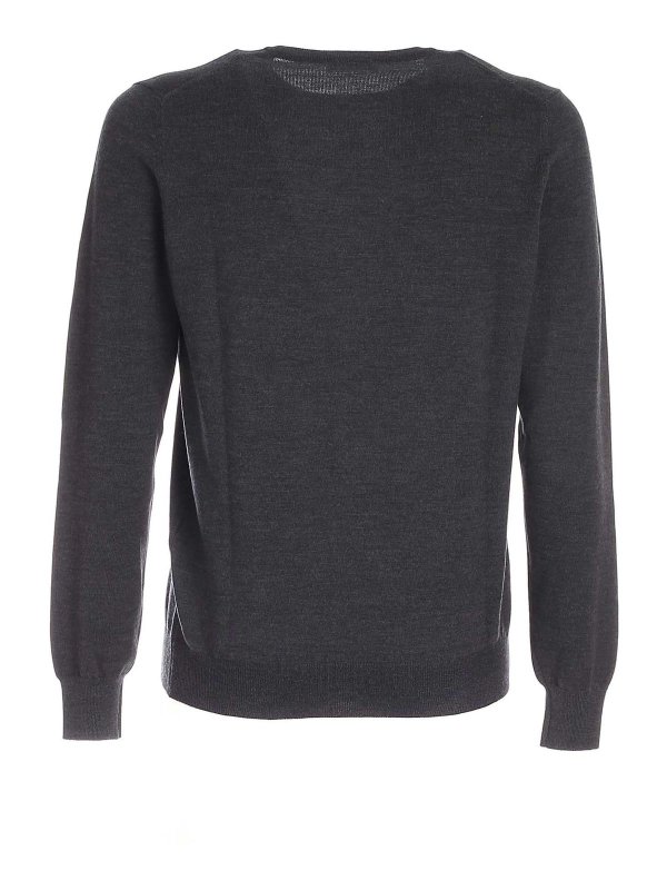 Paolo Fiorillo: crew necks online - Crewneck sweater in dark grey