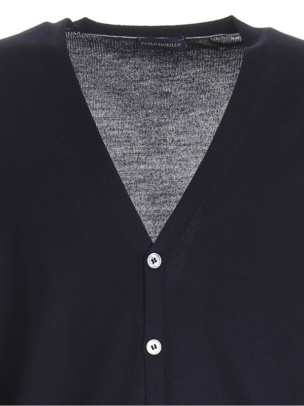 iKRIX Paolo Fiorillo: Cárdigans - Cárdigan - Azul