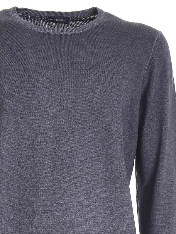 The Best Shops Paolo Fiorillo: maglia collo rotondo - Maglione grigio delavé