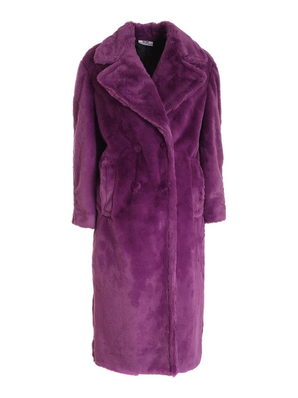 GCDS: Fourrure - Manteau En Fourrure - Violet