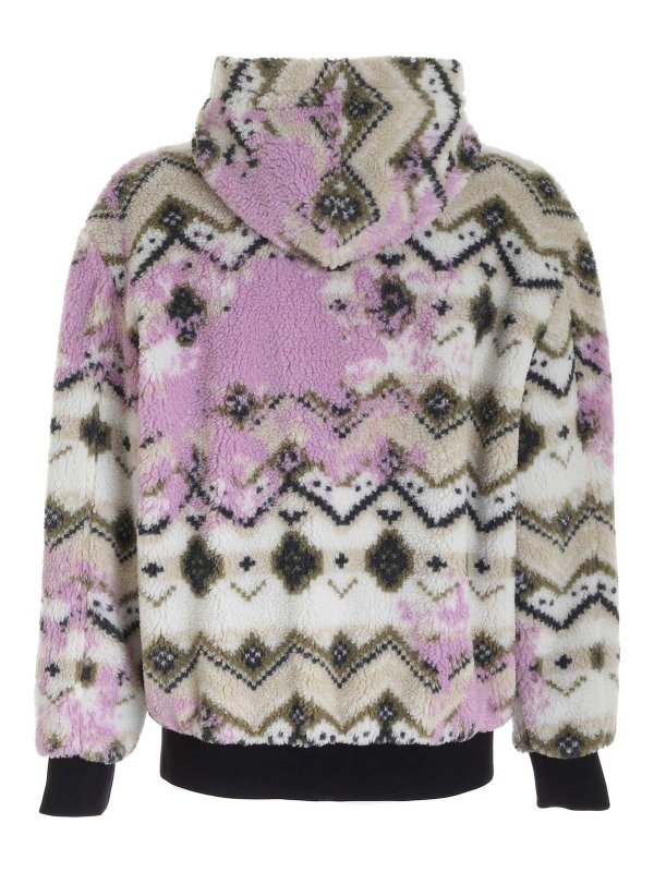 m.s.g.m.: bombers online - Multicolor teddy effect jacket