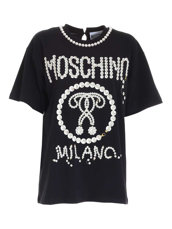 MOSCHINO: T-shirts - T-Shirt - Schwarz