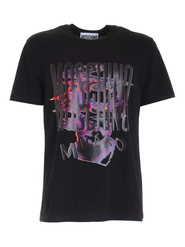 MOSCHINO: Tシャツ - Tシャツ - Glitch Artwork