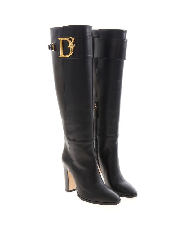 DSQUARED2: stivali online - Stivali D2 neri