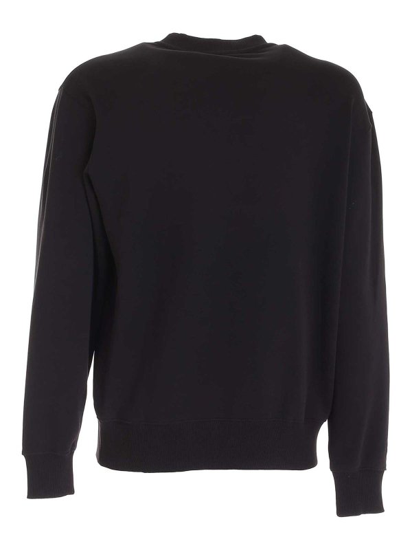 Versace Jeans Couture: Felpe e maglie online - Felpa Logo Emblem nera