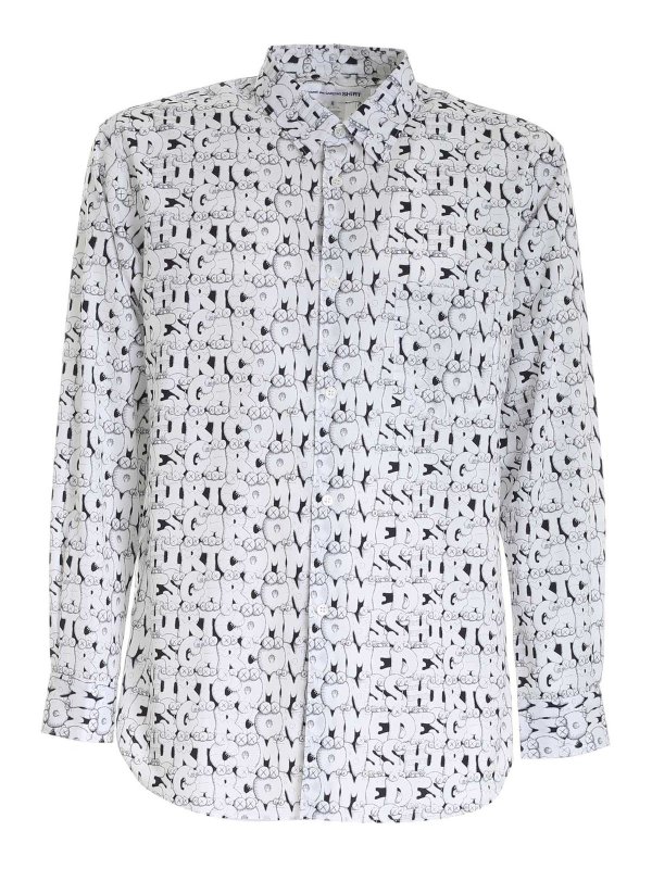 COMME DES GARCONS SHIRT: Hemden - Hemd - Weiß
