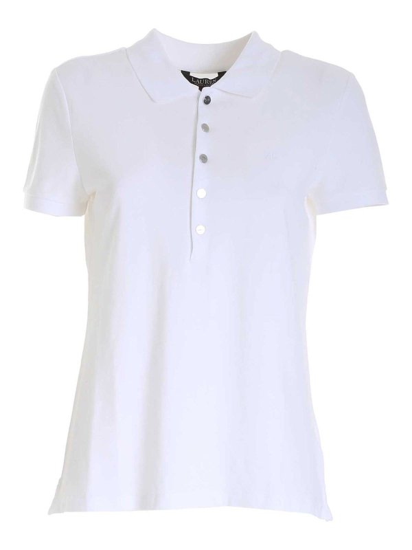 LAUREN RALPH LAUREN: ポロシャツ - ポロシャツ - 白