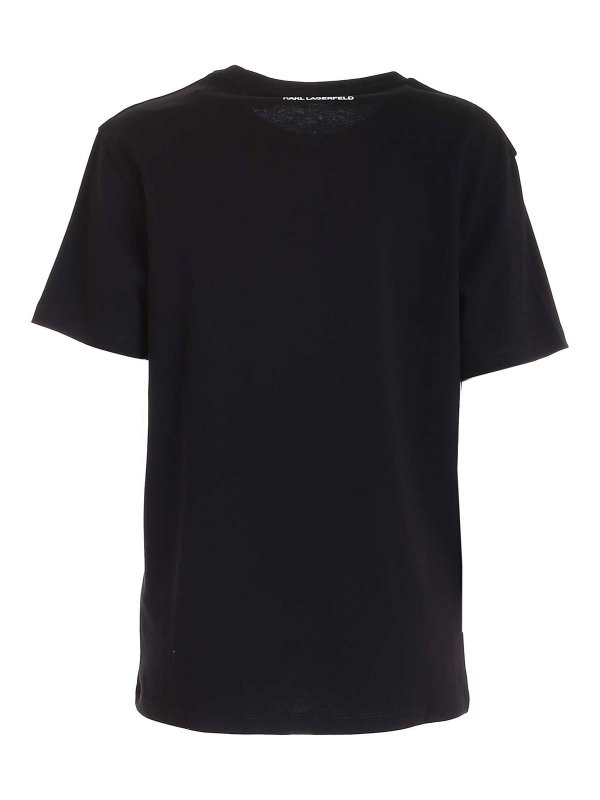 KARL LAGERFELD: t-shirts online - Logo T-shirt in black