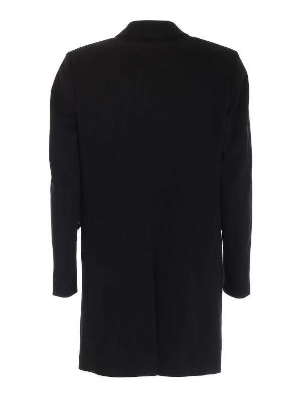 PAUL SMITH: cappotti al ginocchio online - Cappotto monopetto nero