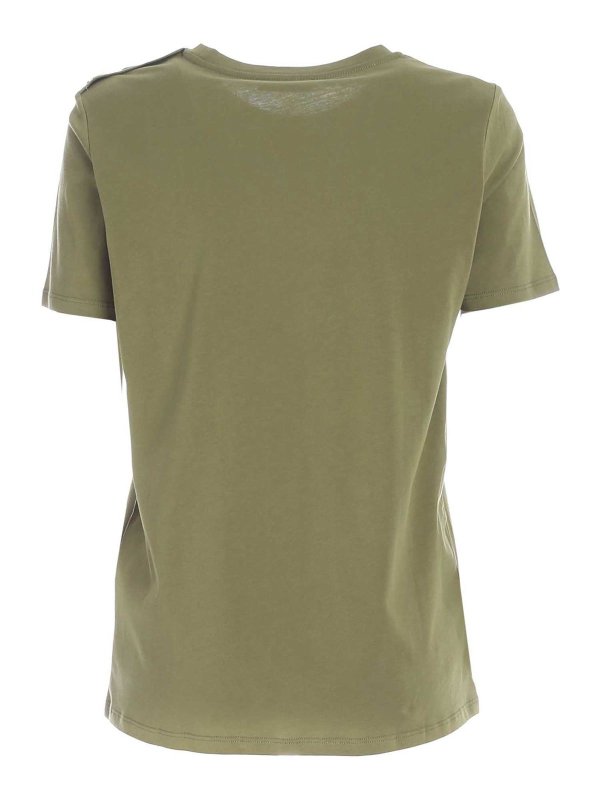 Balmain: Camisetas online - Camiseta - Verde