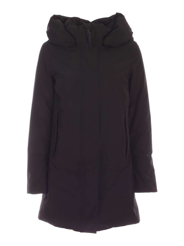 WOOLRICH: padded coats - Marshall down jacket in black