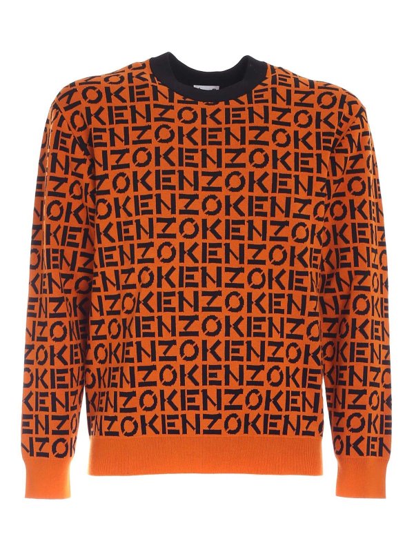 KENZO: Pull col rond - Pull Col Rond - Orange