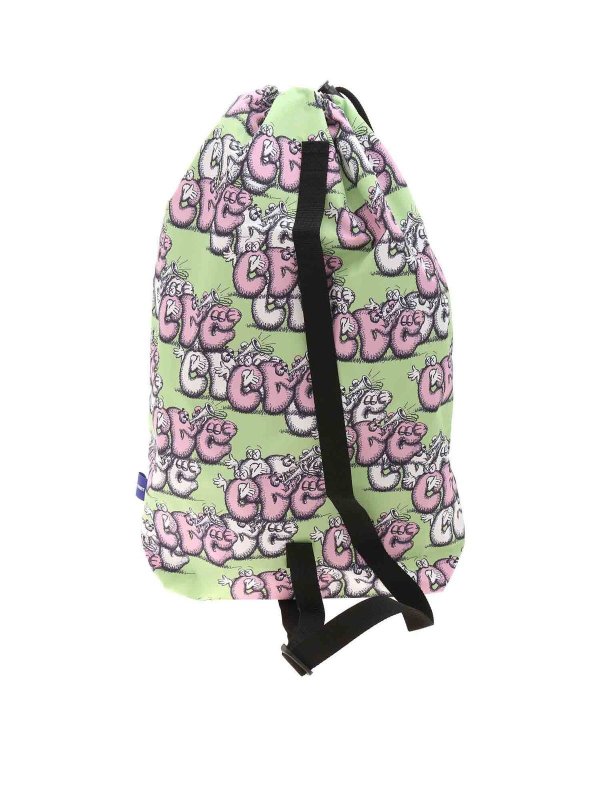 COMME DES GARCONS SHIRT: zaini online - Zaino verde x Kaws