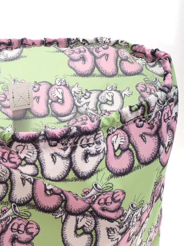 Zaino verde x Kaws shop online: COMME DES GARCONS SHIRT