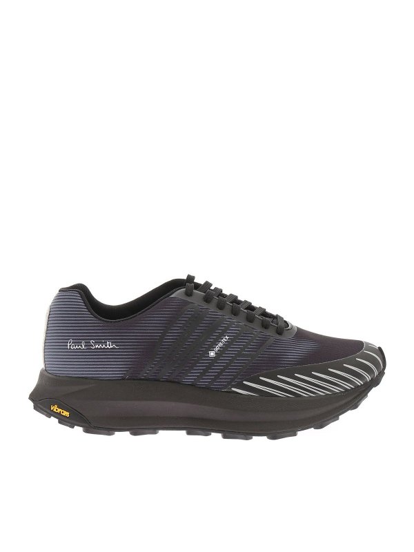PAUL SMITH: trainers - Sierra sneakers in black and blue