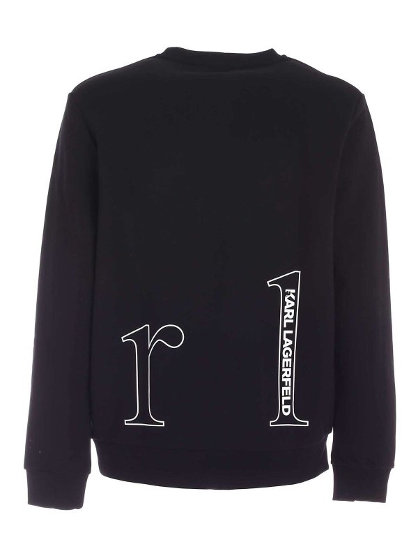 KARL LAGERFELD: Sweatshirts & Sweaters online - Lettering sweatshirt in black