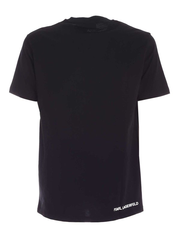 KARL LAGERFELD: t-shirts online - Karl T-shirt in black