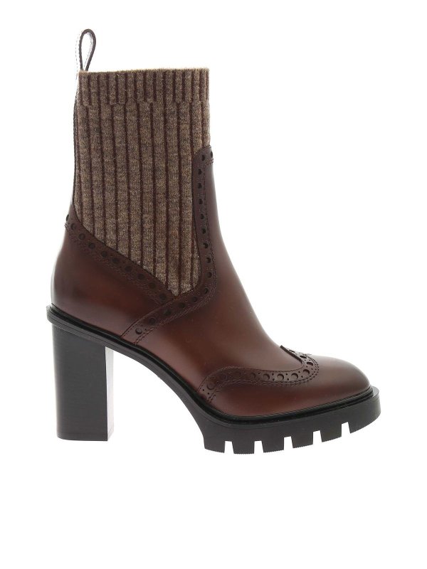 SANTONI: Botines - Botines - Marrón