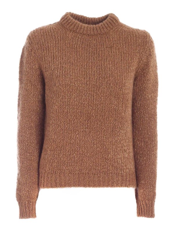 LES COPAINS: Turtlenecks & Polo necks - Camel colored sweater