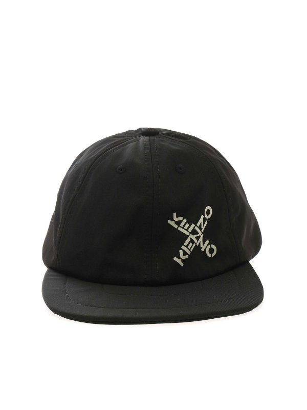 KENZO: hats & caps - Logo baseball cap in black