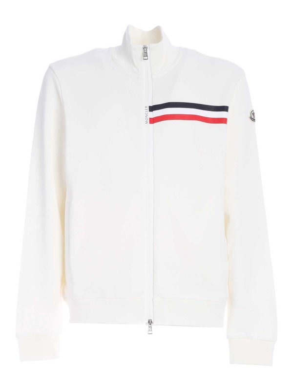 MONCLER: Sudaderas y suéteres - Sudadera - Blanco