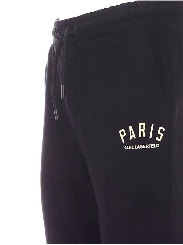 iKRIX KARL LAGERFELD: tracksuit bottoms - Paris sweat pants in black