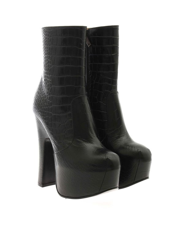 VIVIENNE WESTWOOD: ankle boots online - Elevated ankle boots in black