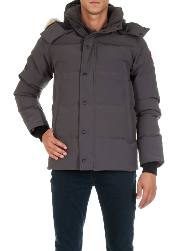 Canada Goose: padded coats - Grey "Wyndham" Parka