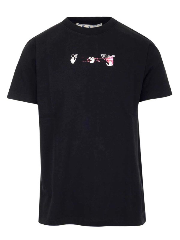 OFF-WHITE: Tシャツ - Tシャツ - Acrylic Arrow