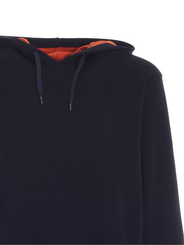 iKRIX PS BY PAUL SMITH: Felpe e maglie - Felpa Happy blu con cappuccio