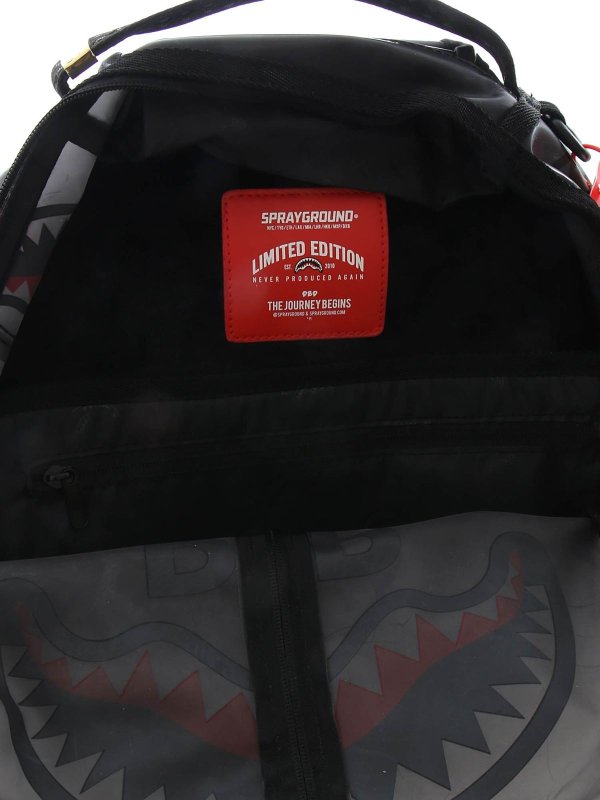 Rip me Open backpack in black shop online: SPRAYGROUND