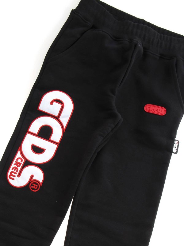 iKRIX GCDS: pantaloni - Pantalone tuta logato nero