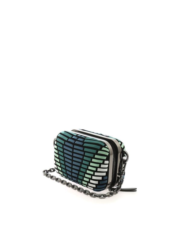 KARL LAGERFELD: clutches online - K/Autograph Minaudiere Whip clutch bag in gre