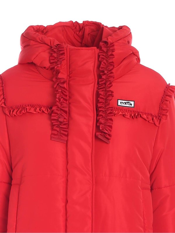 iKRIX Vivetta: casual jackets - Padded jacket with rouches in red