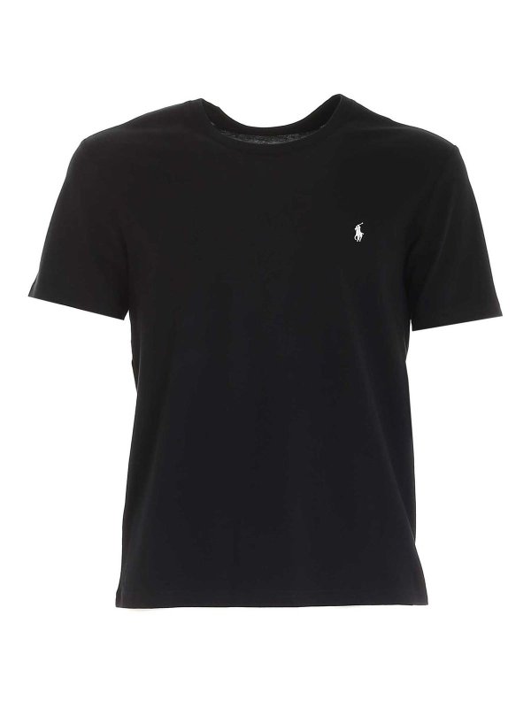 POLO RALPH LAUREN: t-shirts - Pony logo T-shirt in black