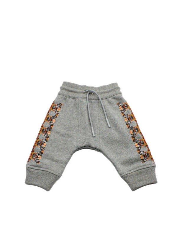 BURBERRY: Pantalones - Pantalón - Gris