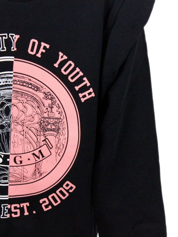 M.S.G.M. KIDS: Sweatshirts & Sweaters online - Cap sleeves sweatshirt in black