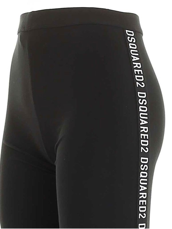 iKRIX DSQUARED2: leggings - Branded leggings in black