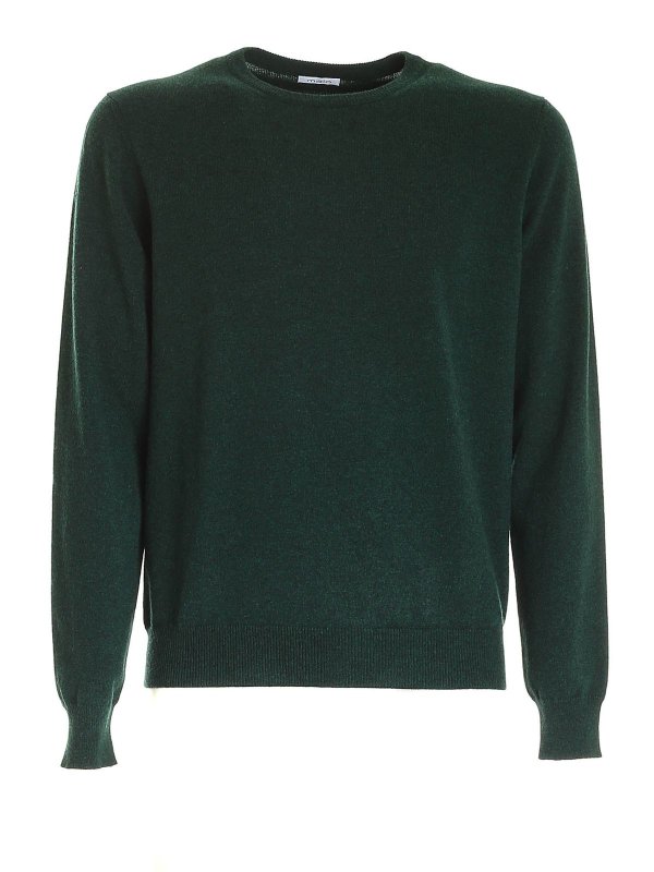 MALO: maglia collo rotondo - Maglione in cashmere verde