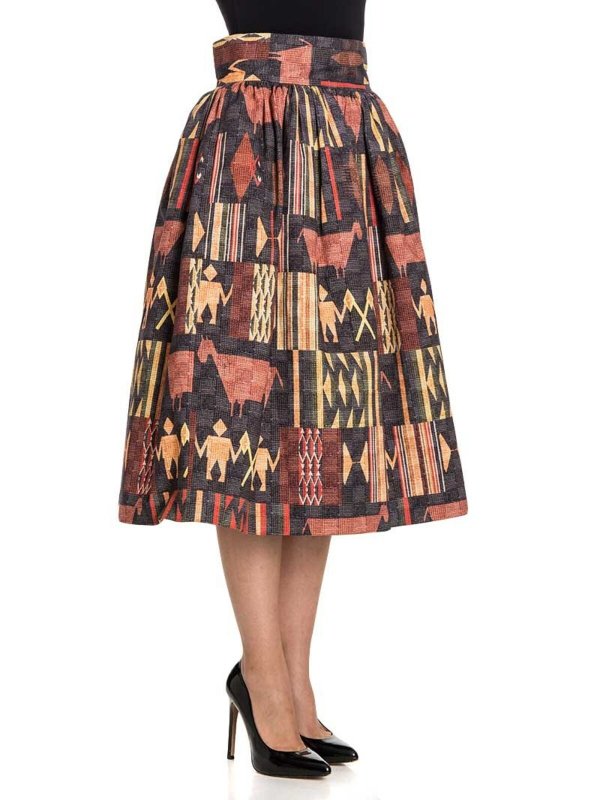 STELLA JEAN: ニーレングススカート＆ミディ丈 online - ミニスカート - マルチカラー