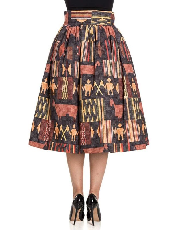 The Best Shops STELLA JEAN: ニーレングススカート＆ミディ丈 - ミニスカート - マルチカラー