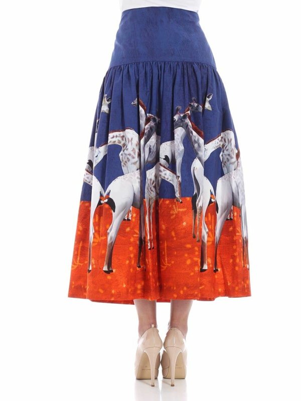 iKRIX STELLA JEAN: ロングシャツ - ロングスカート - ブルー