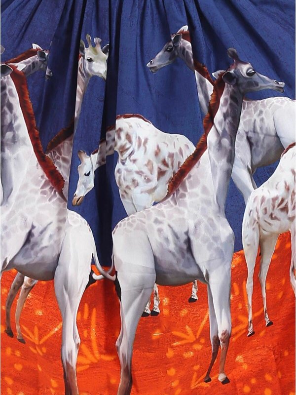 ロングスカート - ブルー shop online: STELLA JEAN