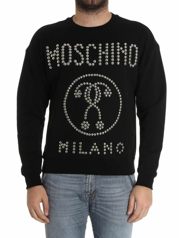 MOSCHINO: Sweatshirts & Sweaters - Studded sweatshirt