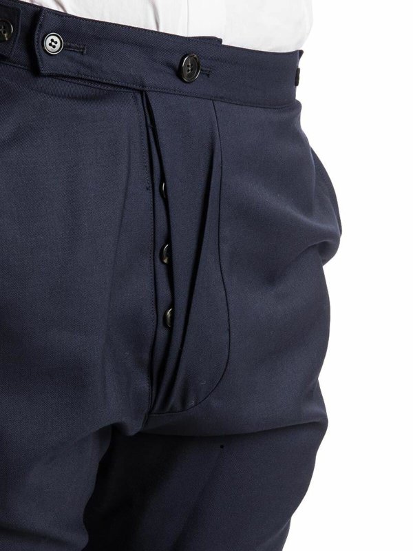 カジュアルパンツ - ブルー shop online: VIVIENNE WESTWOOD