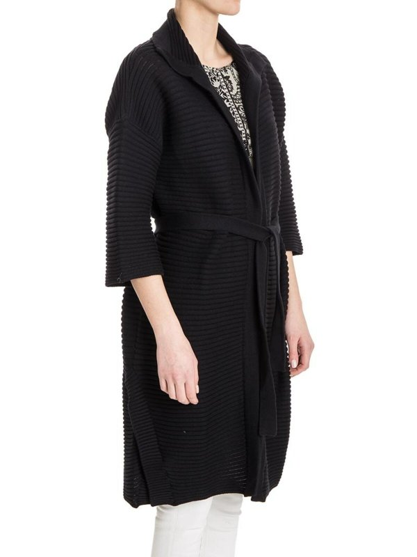 FUZZI: cardigan online - Cardigan a costine