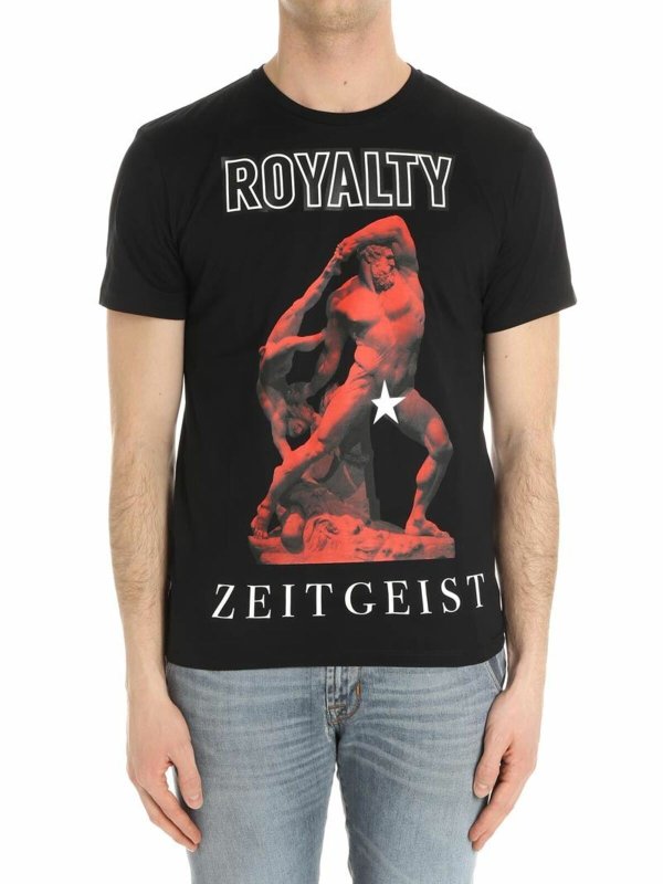 FAUSTO PUGLISI: t-shirts - Black Statua T-shirt