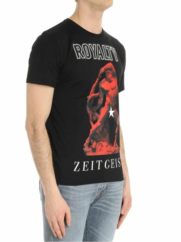 FAUSTO PUGLISI: t-shirts online - Black Statua T-shirt